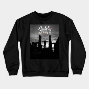 Nadolig Llawen - Christmas Spirit at the Abbey Crewneck Sweatshirt